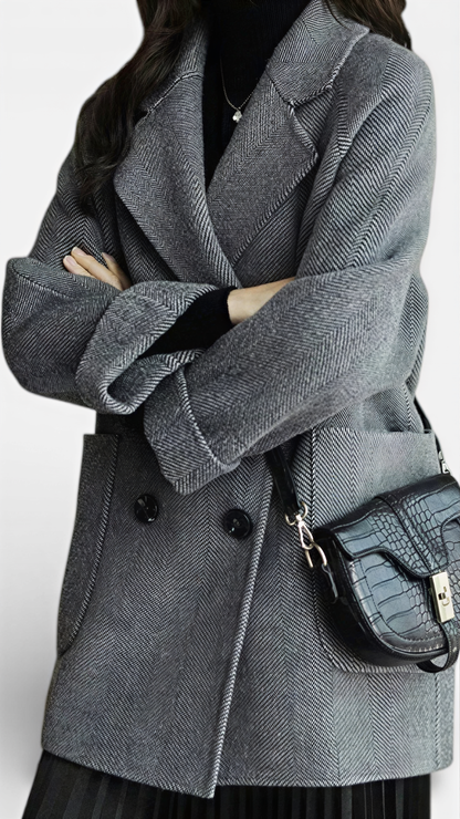 Taryna - Stylish Casual Coat - Beige
