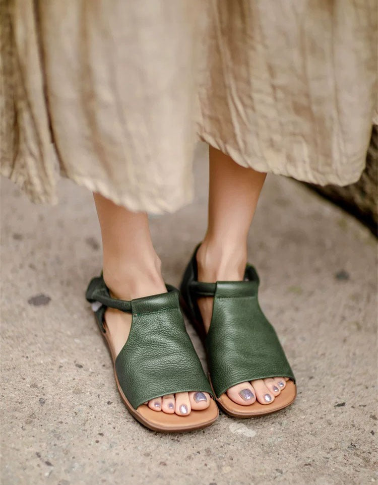 Fiorelle - Textured Open-Toe Sandals - Black