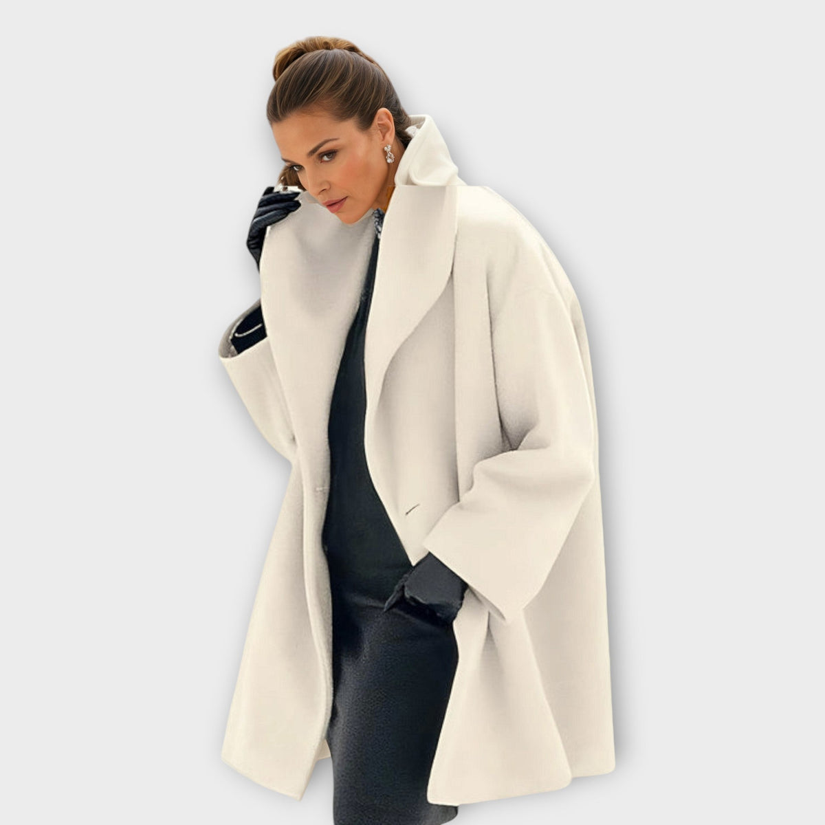 Kairene - Soft-Touch Coat - Pastel Blue