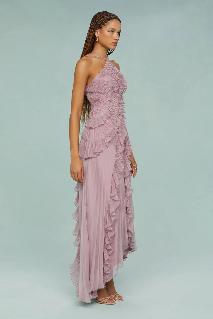 Arvynna - Flowing Maxi Dress - Pink