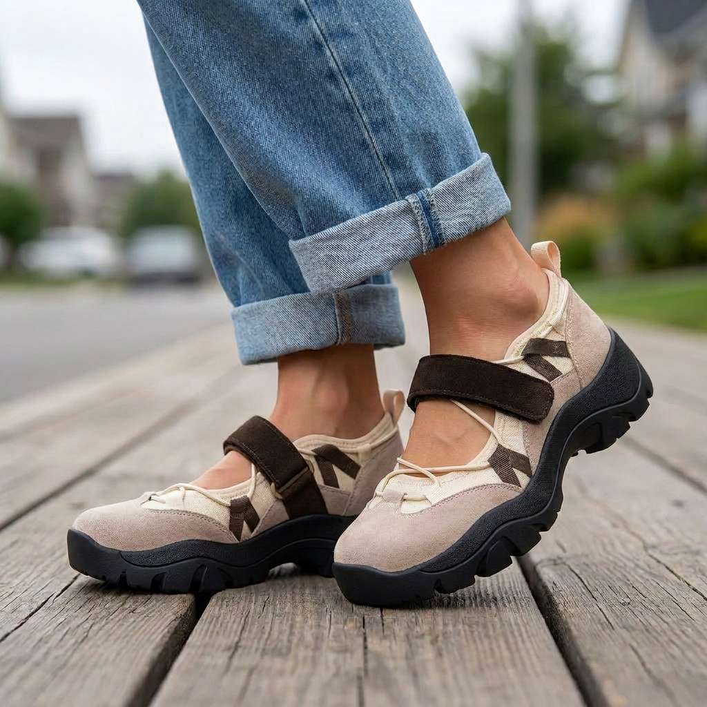 Cressie - Cushioned Loafers - Beige