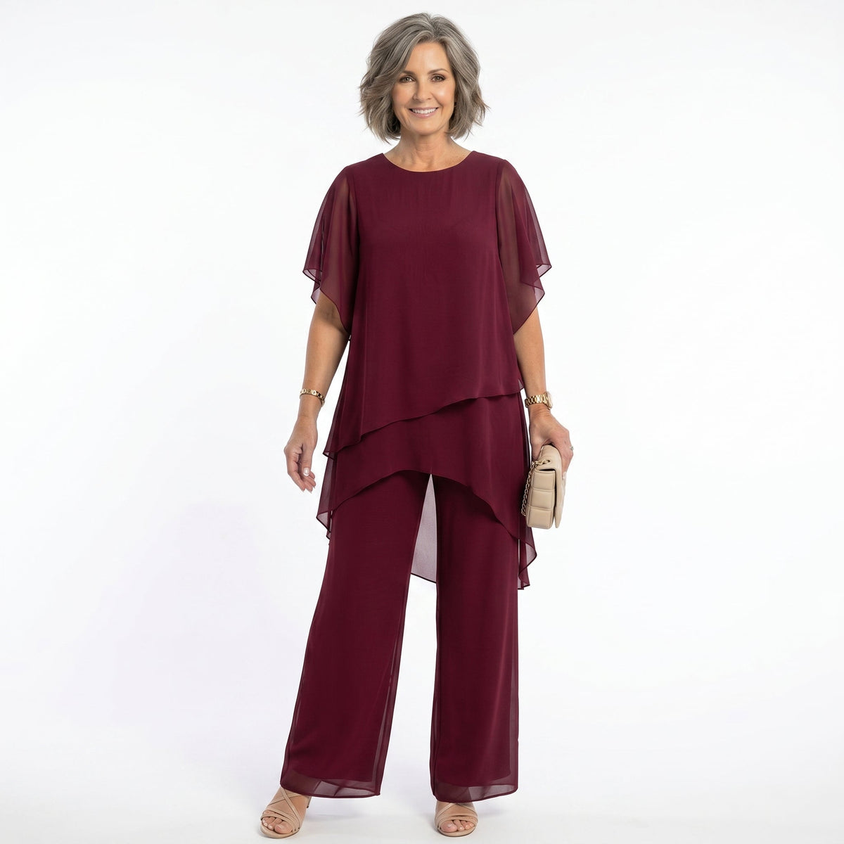 Thessalie - Fluid Evening Jumpsuit - Dark Blue