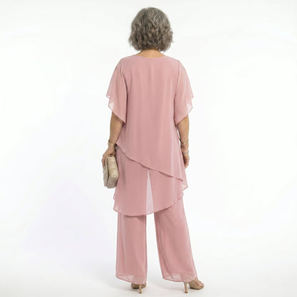 Thessalie - Fluid Evening Jumpsuit - Pink