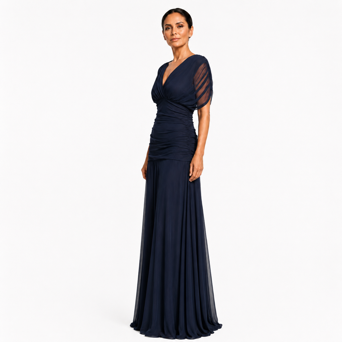 Lileas - Soft-Touch Pleated Evening Dress