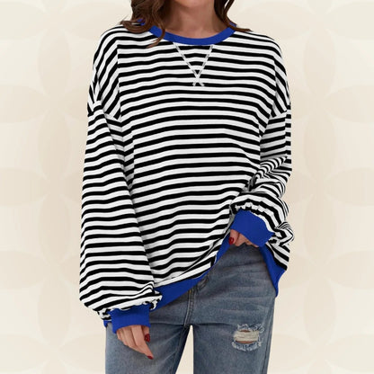 Thessaria - Soft-Touch Oversized Sweater - Green