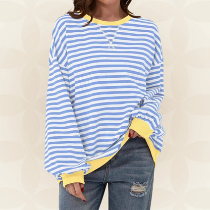 Thessaria - Soft-Touch Oversized Sweater - Green