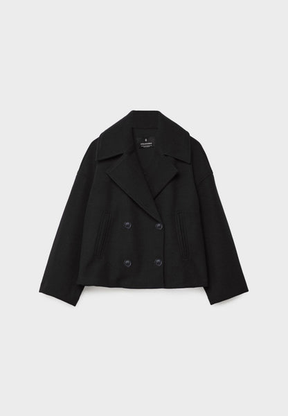 Livia - Tailored Short Coat - Taupe