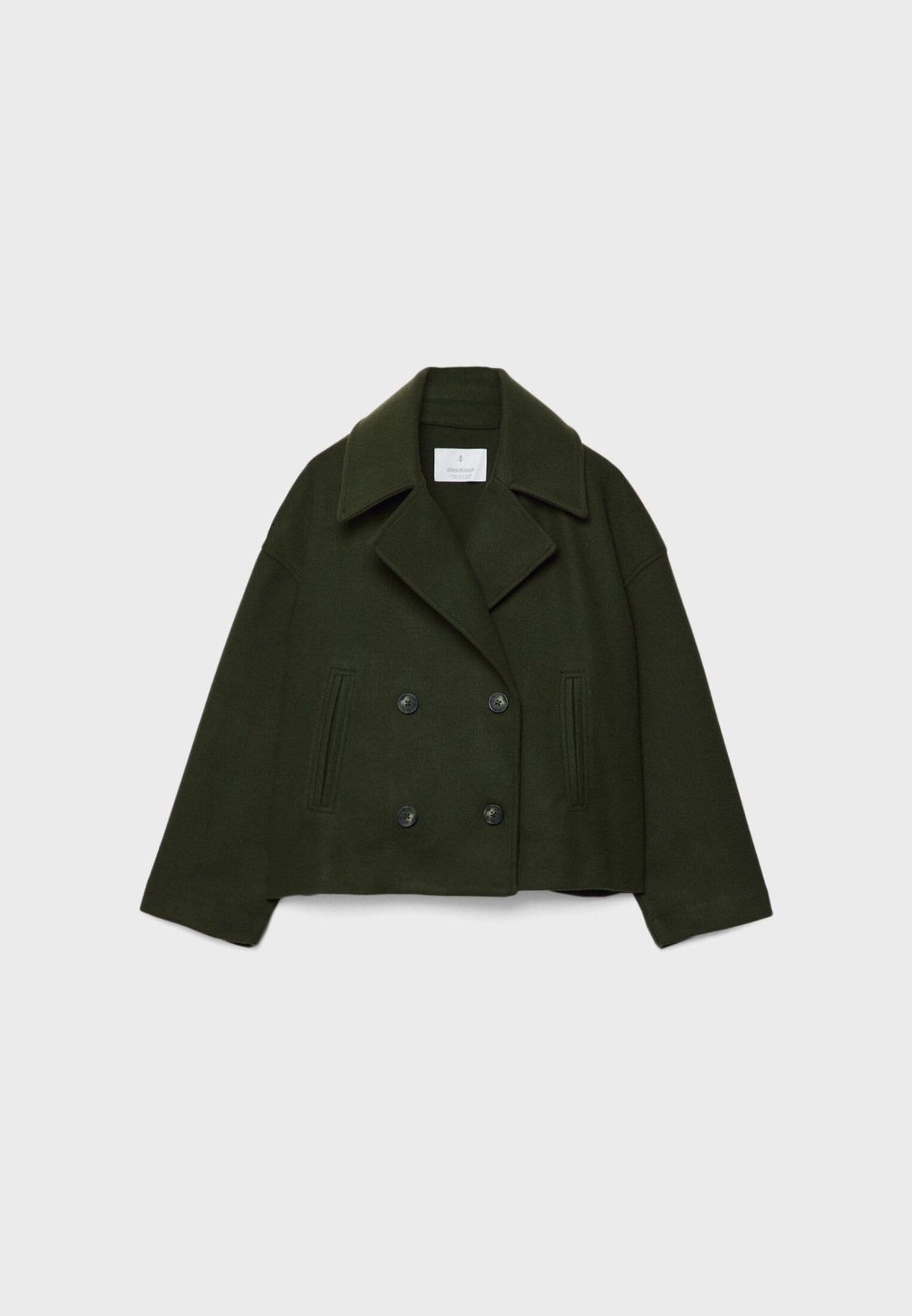 Livia - Tailored Short Coat - Taupe