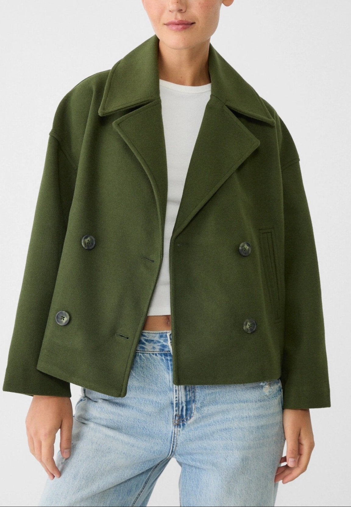 Livia - Tailored Short Coat - Black