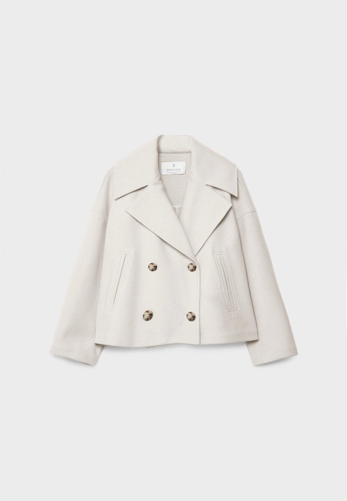 Livia - Tailored Short Coat - White