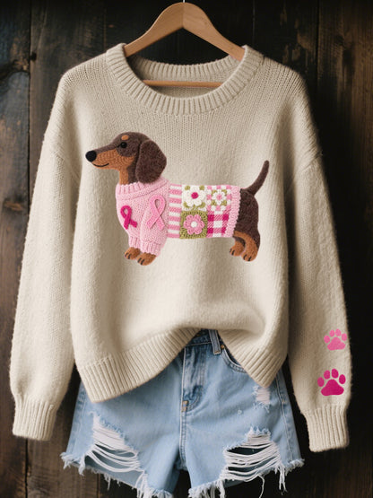 Amarinne - Stylish Casual Sweater - Pink