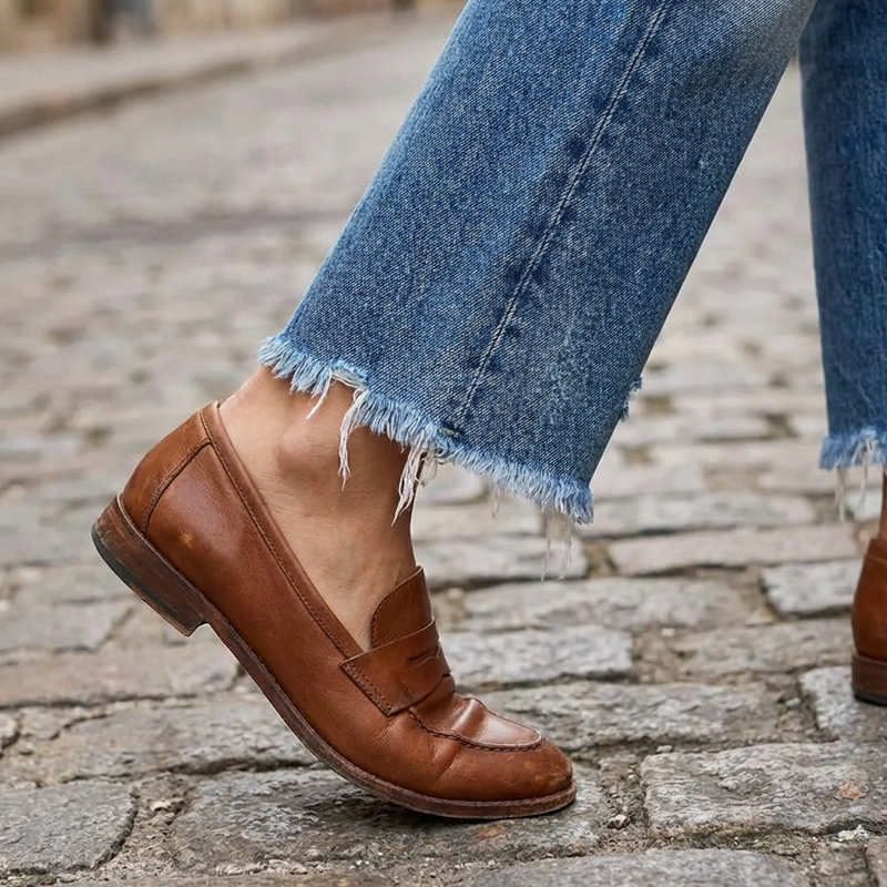 Yarelia - Straight Leg Jeans - Dark Blue