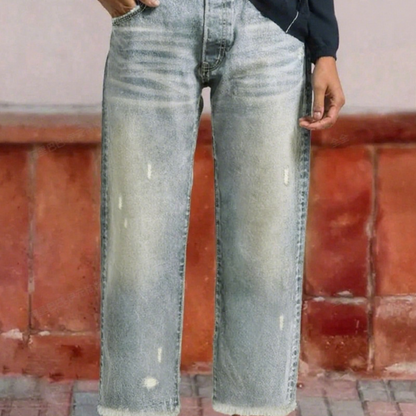 Yarelia - Straight Leg Jeans - Dark Blue