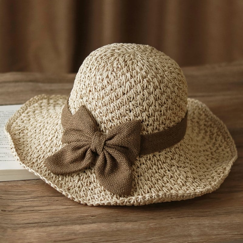 Coralie - Handcrafted Bow Sun Hat