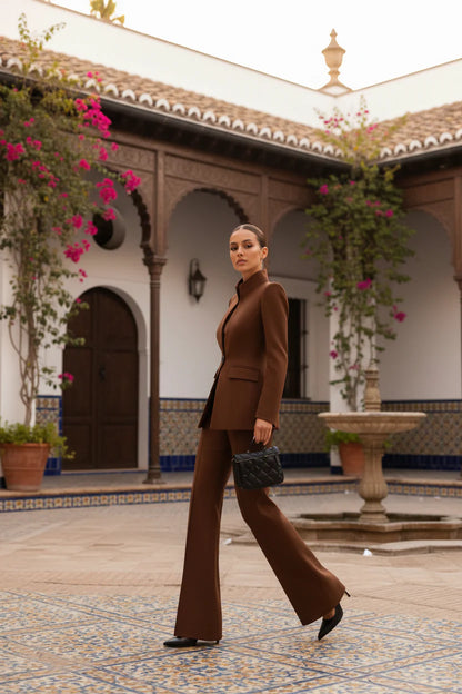 Belina - Premium Tailored Suit Set - White
