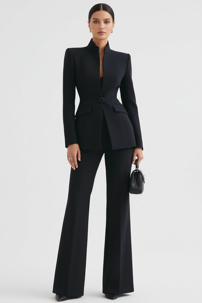 Belina - Premium Tailored Suit Set - Black