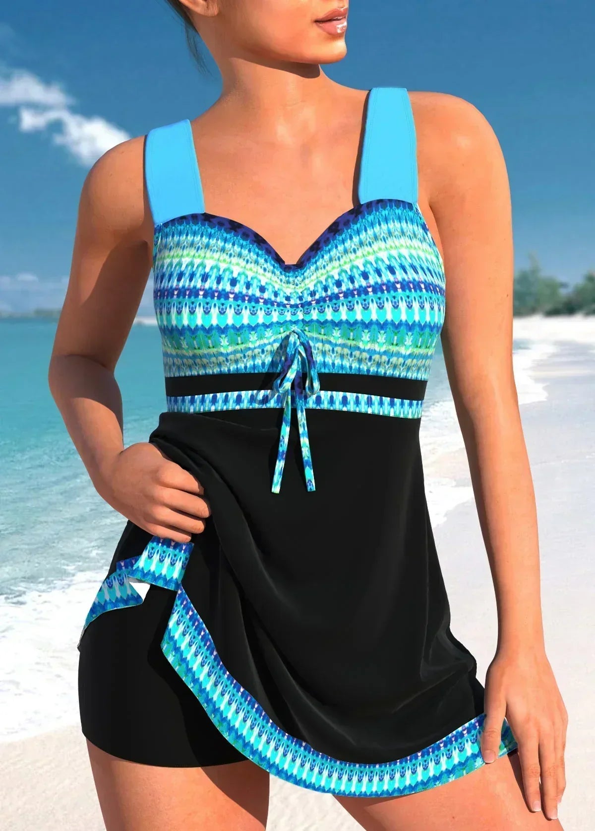 Anwen - Fitted Swimsuit - Midnight Blue